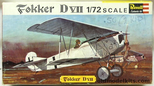 Revell 1/72 Fokker D-VII (D.VII) - Great Britain Issue, H632 plastic model kit